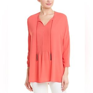 Large Pink Nic + Zoe Tunic with Long Sleeves